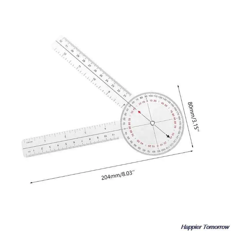 

13inch 33cm Goniometer Joint Ruler Calibrated Orthopedics Spinal Finger Angle Ruler Protractor Гониометр