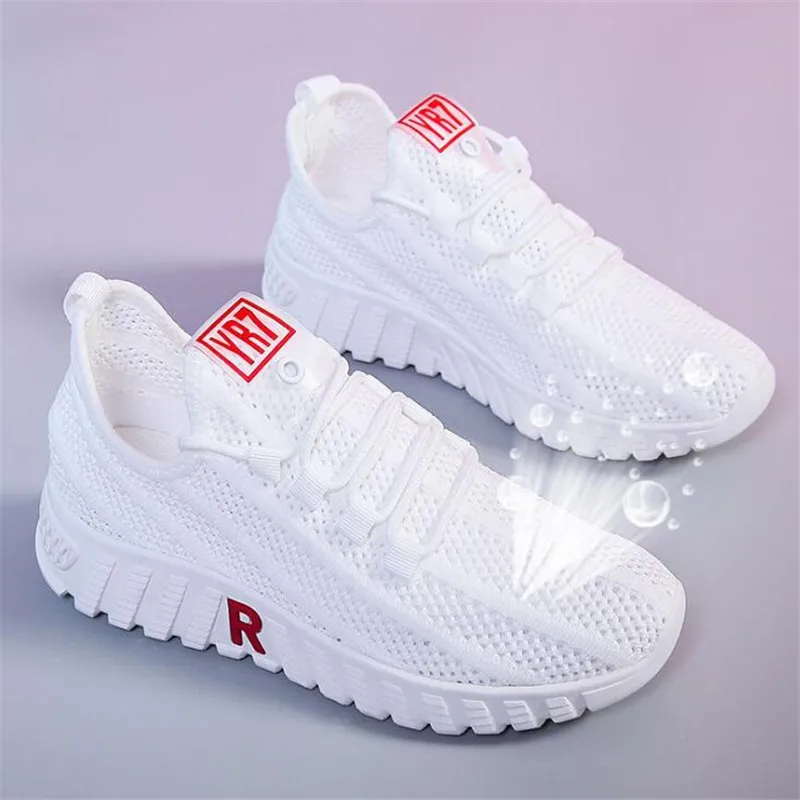 

2021 Women Tennis Shoes Bottom Sneakers Gym Female Sport Walking Breathable Mesh Women Sneakers Lightweight Sports Running Shoes