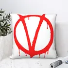 Знак, наволочка V для вендетты, плющ, Хаммонд, научная фантастика, искусственная подушка для сада, автомобиля, декоративная деталь