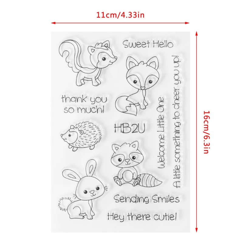 Прозрачный силиконовый печать поздравительный Декор DIY для Скрапбукинг дневник