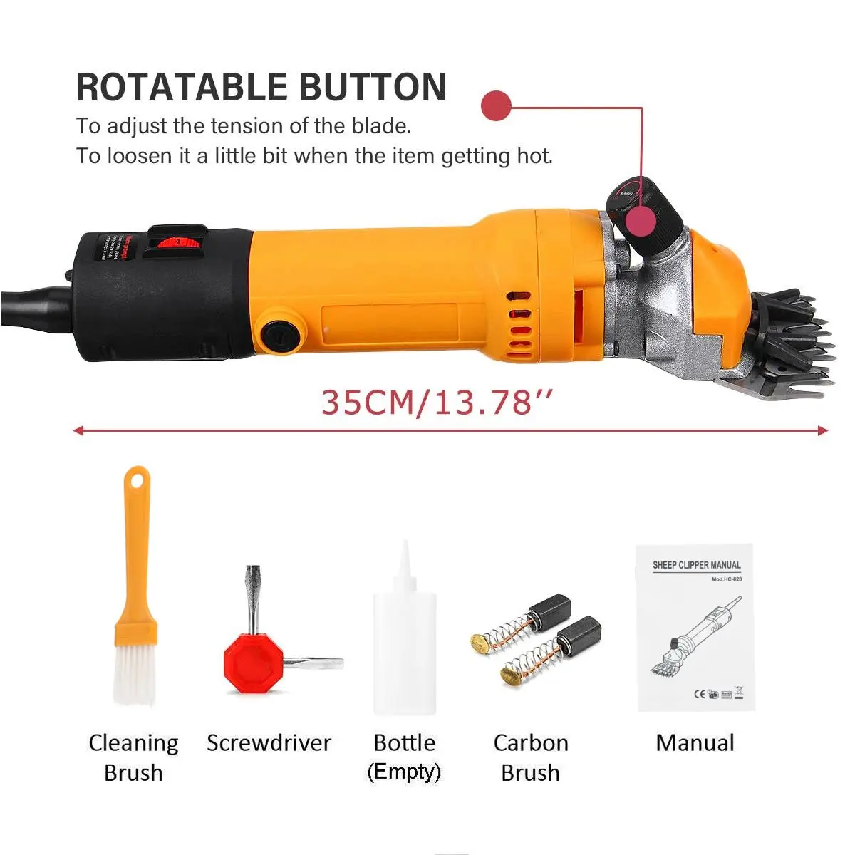 Электрическая машинка для стрижки овец и коз 6 скоростей 2022 Вт 1200 в | Инструменты