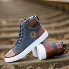 CIMIM Фирменная Новинка Повседневная обувь для мужчин, большие размеры в наличии 3847 с мехом; Мужская парусиновая обувь с высоким берцем для мужчин 2018 для мужчин модные зимние сапоги