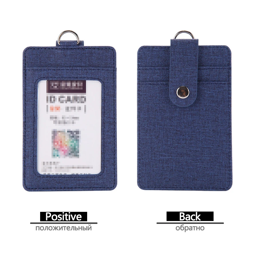 Выдвижной чехол для бейджа со шнурком кожаный пропуска автобуса нескользящий