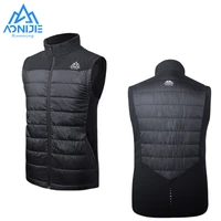 aonijie f5107 hiking vest winter outdoor warm vest sports windproof waistcoat thermal weskit for running climbing hiking cycling