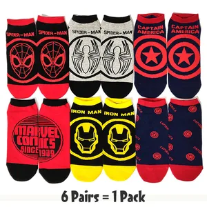 Носки мужские и женские повседневные с героями комиксов, 56 парупаковка