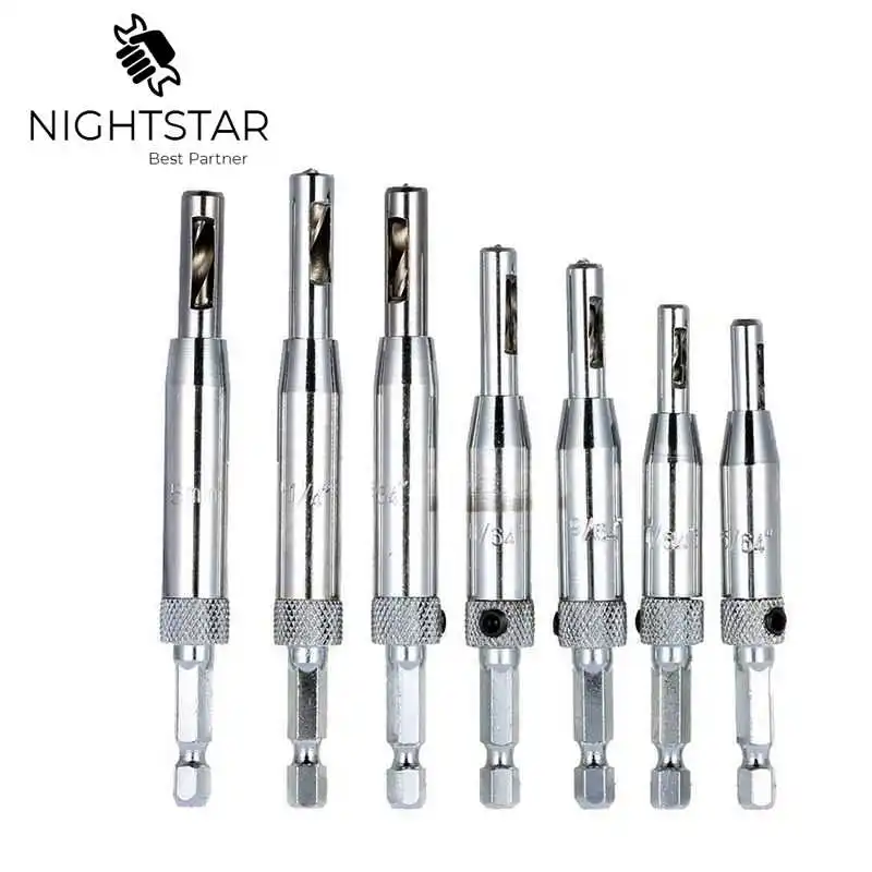 Набор сверл набор из 7 насадок для перфоратора дверей|drill bit set|power toolsself drilling |