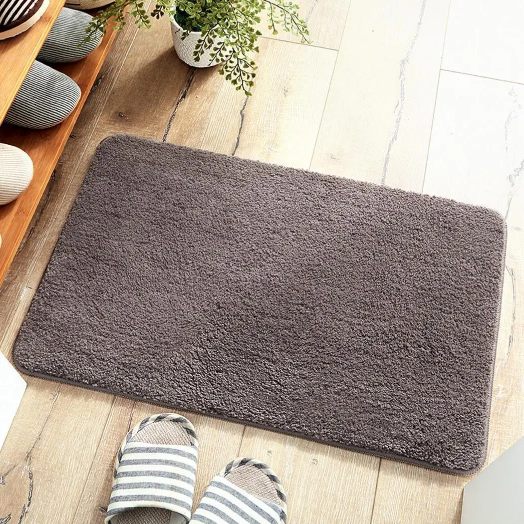 Soft Floor Mat Home Door Rug Non-slip Kitchen Modern Solid Bathroom Rectangle Plush | Дом и сад