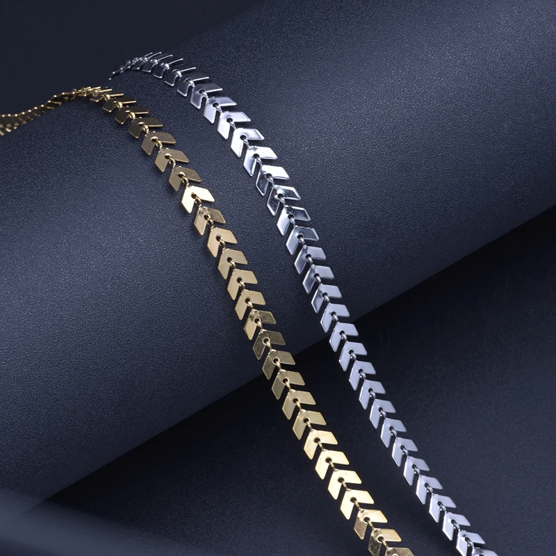 

2 meters/lot Stainless Steel Necklace Chain Accessories For Jewelry Making Charms Bracelets Women Men Chains Lanyards DIY Craft