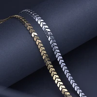 2 meterslot stainless steel necklace chain accessories for jewelry making charms bracelets women men chains lanyards diy craft