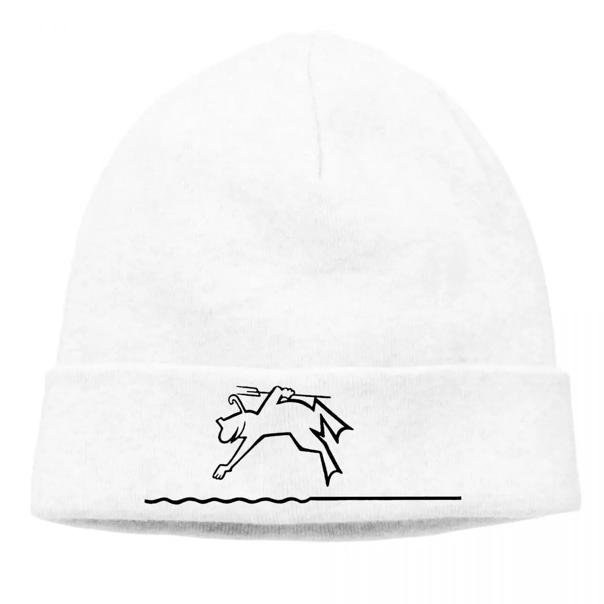 

La Linea Osvaldo Cavandoli Interesting Short Film Beanies Caps Diving Black Knitted Winter Warm Bonnet Hats Unisex Ski Cap