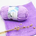 50 гнабор пряжа для вязания нитки молочная хлопковая пряжа из нескатывающаяся верхняя одежда прекрасного качества ручной Вязание нить для вязаная кофта с шарфом шапка вязаная кукла