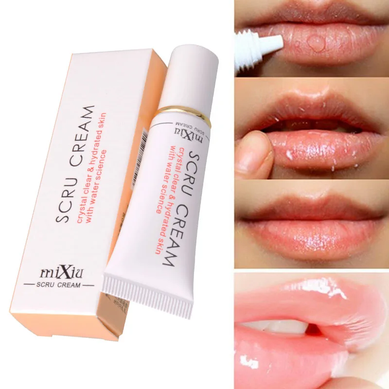 

Exfoliating Lip Scrub Cream Remove Dead Skin Moisturizing Full Lips Lip Scrub Gel Mask Lip Care TSLM2