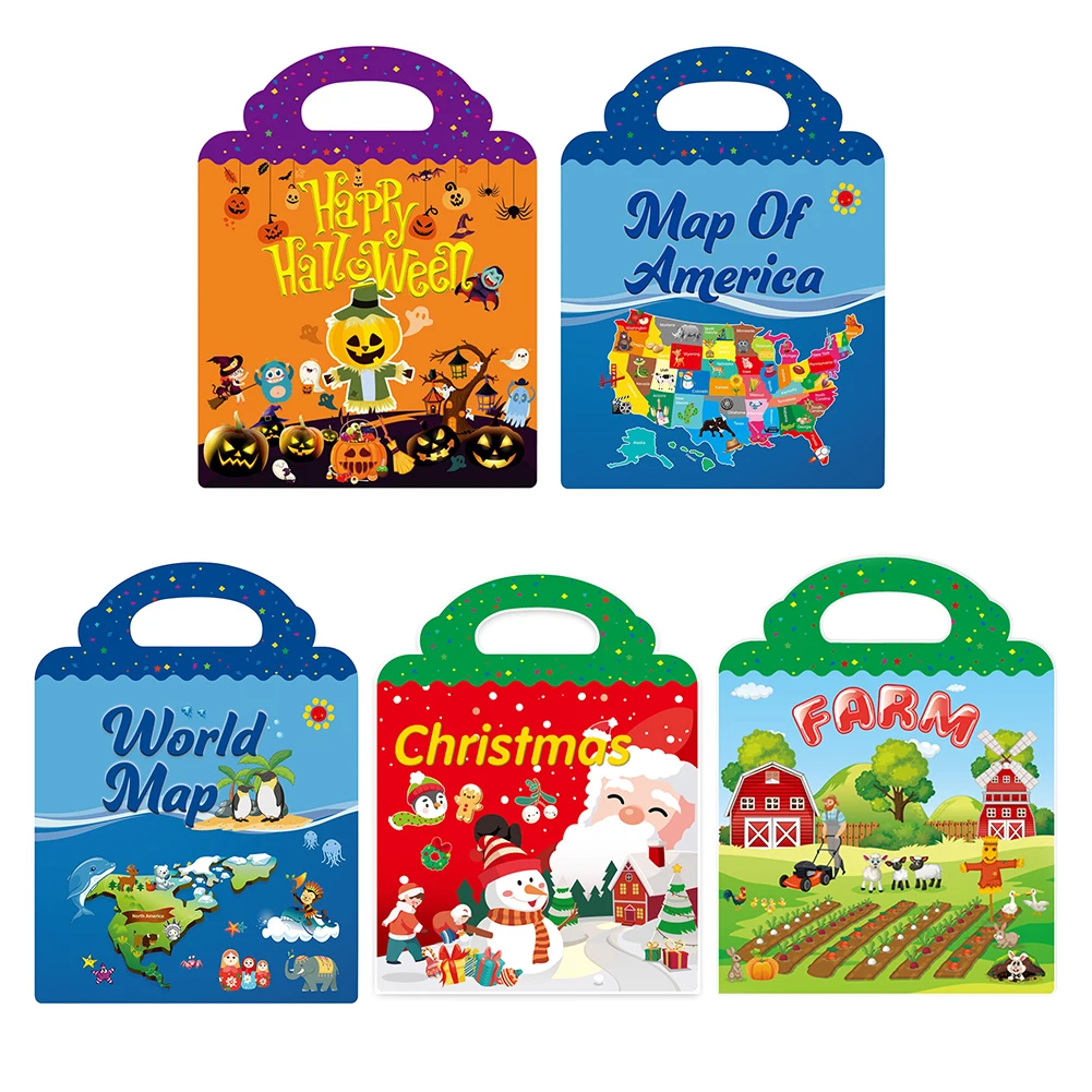 

Детская головоломка с разными узорами, Детская Веселая сцена, игрушки «сделай сам» для мальчиков и девочек, подарок на день рождения, ремесл...