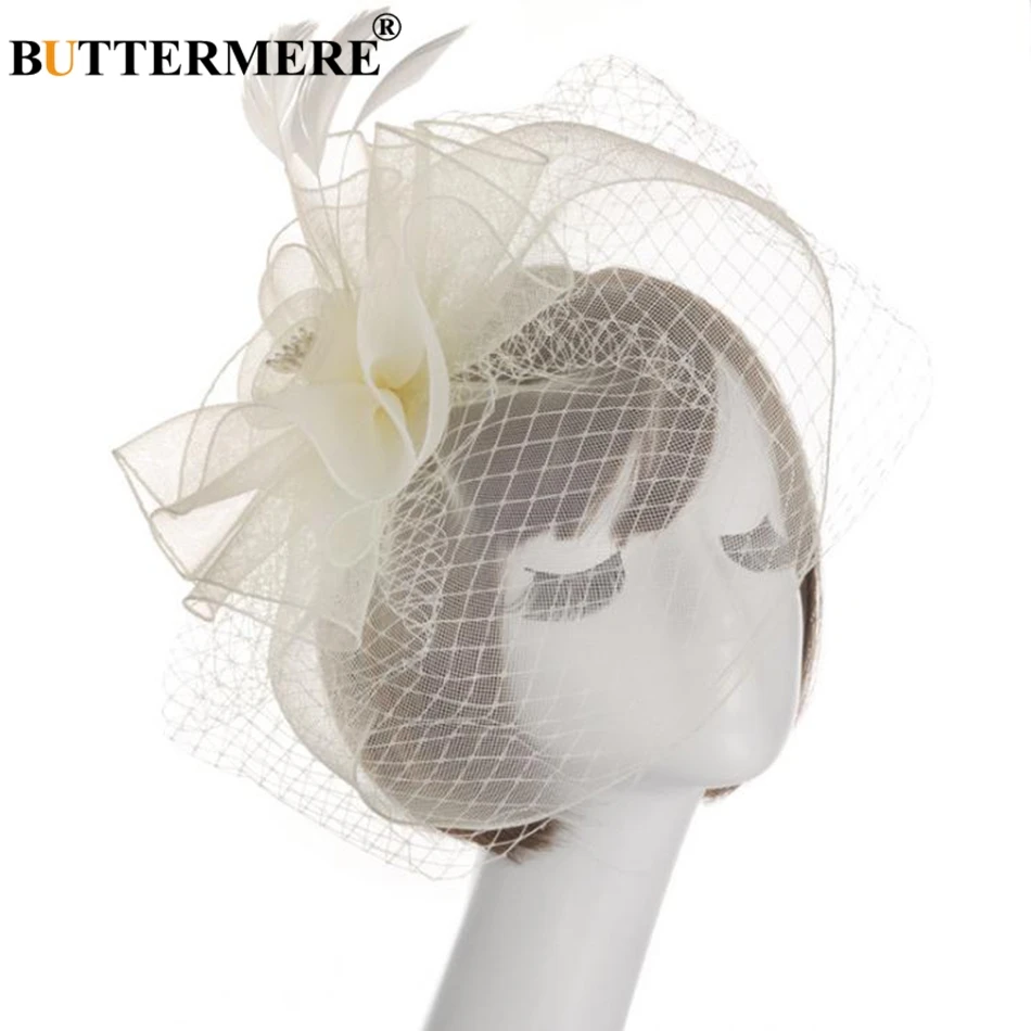 Наименование товара: баттермит перо головные уборы с вуалью высокое качество Fedora