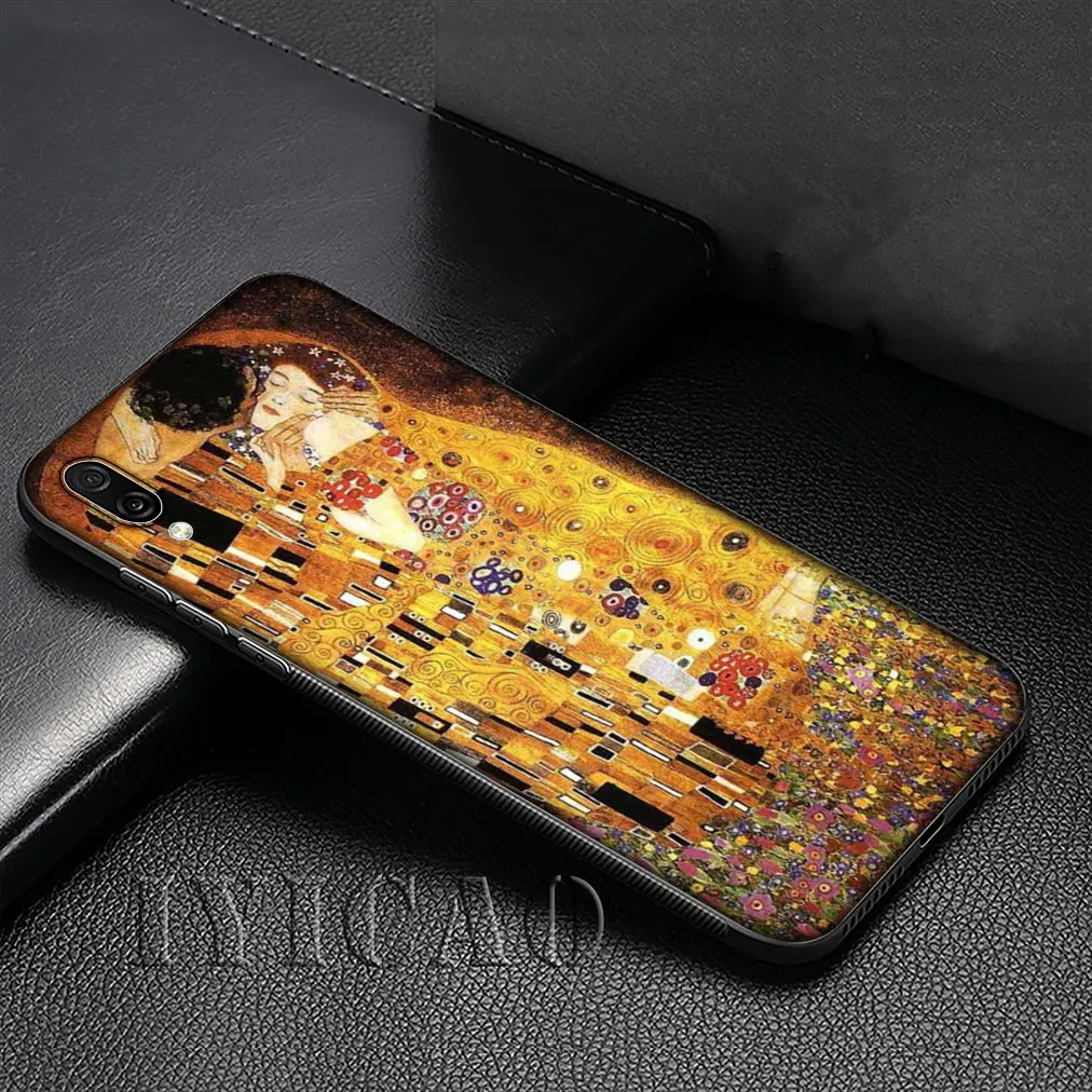 Gustav Klimt Tree of Life Golden Tears Oil Soft Case for Huawei P30 P20 Pro P10 P9 Lite Mini 2017 2016 P Smart Z Plus 2019 |
