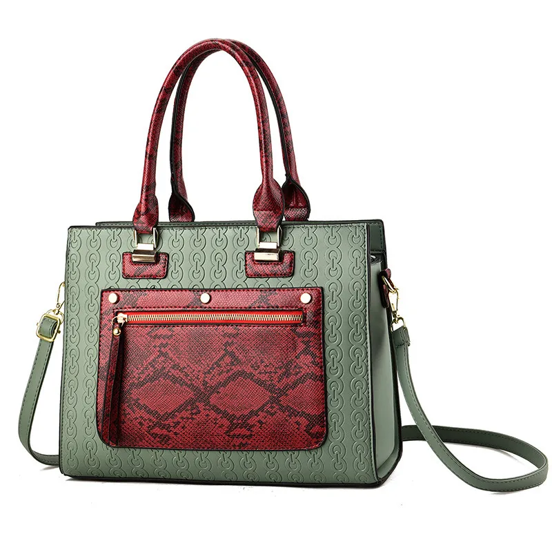 Змеиной кожи женская сумка новые модные сумки из натуральной тенденция плеча