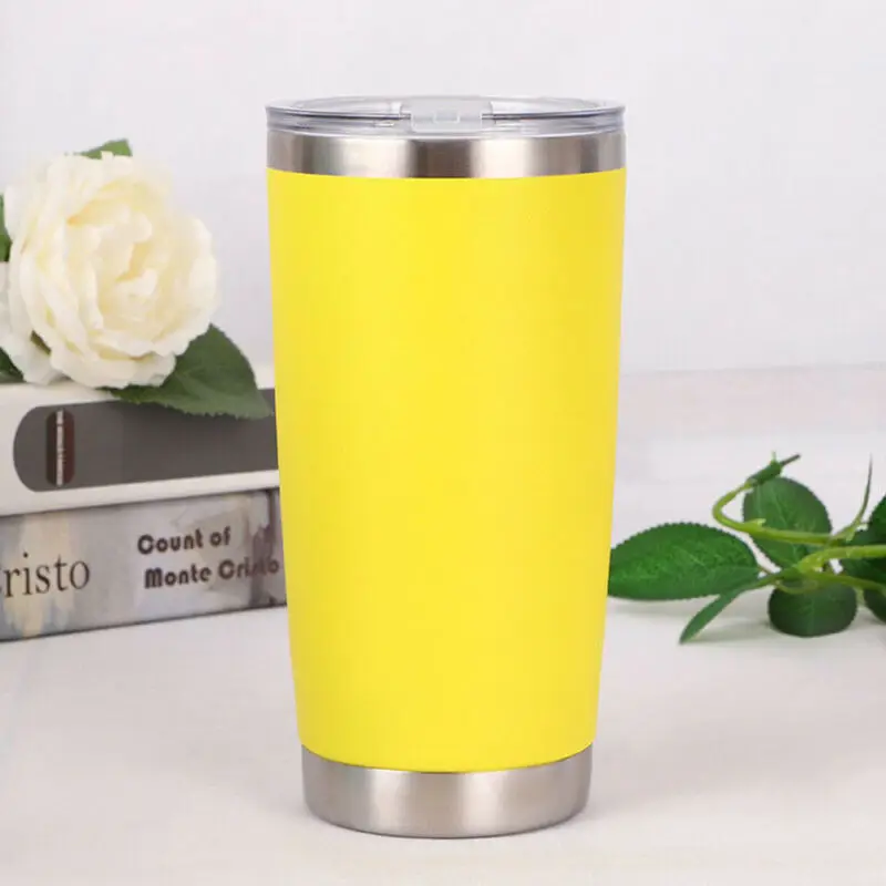 

20oZ Stainless Steel Tumbler Vacuum Double Wall Insulation Travel Mug Cup Coffee 8 Colors