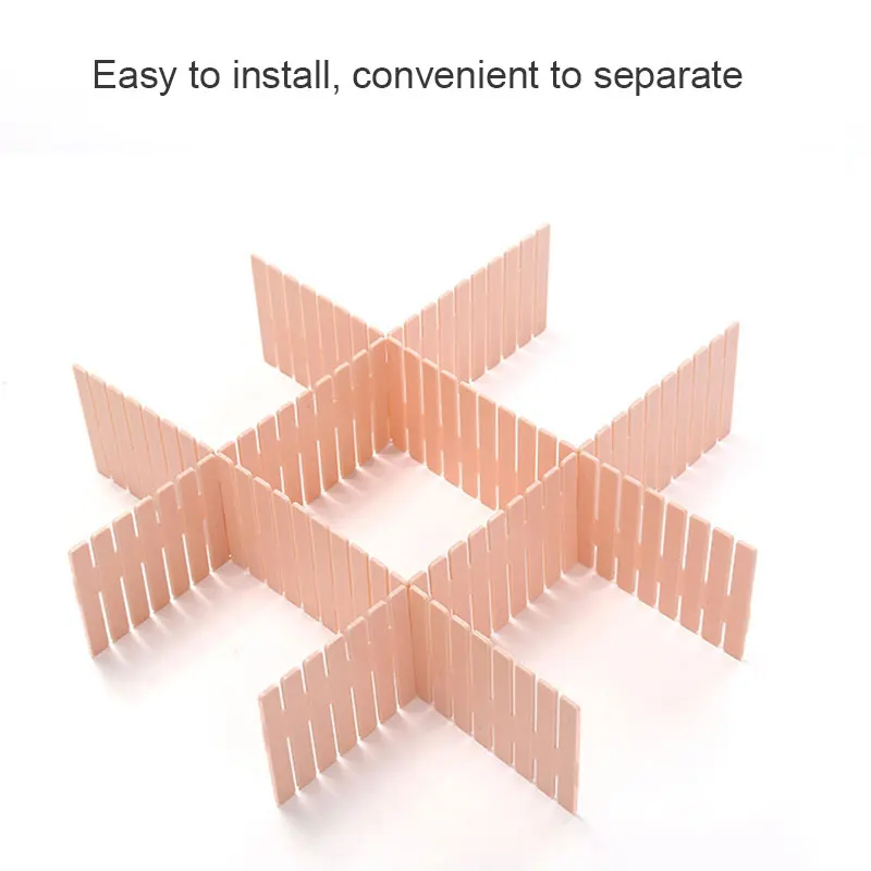 4Pcs DIY Drawer Dividers Adjustable Storage Organizer for Clutter Kitchen Cutlery Dresser Makeup Tools Socks JDH88 | Дом и сад