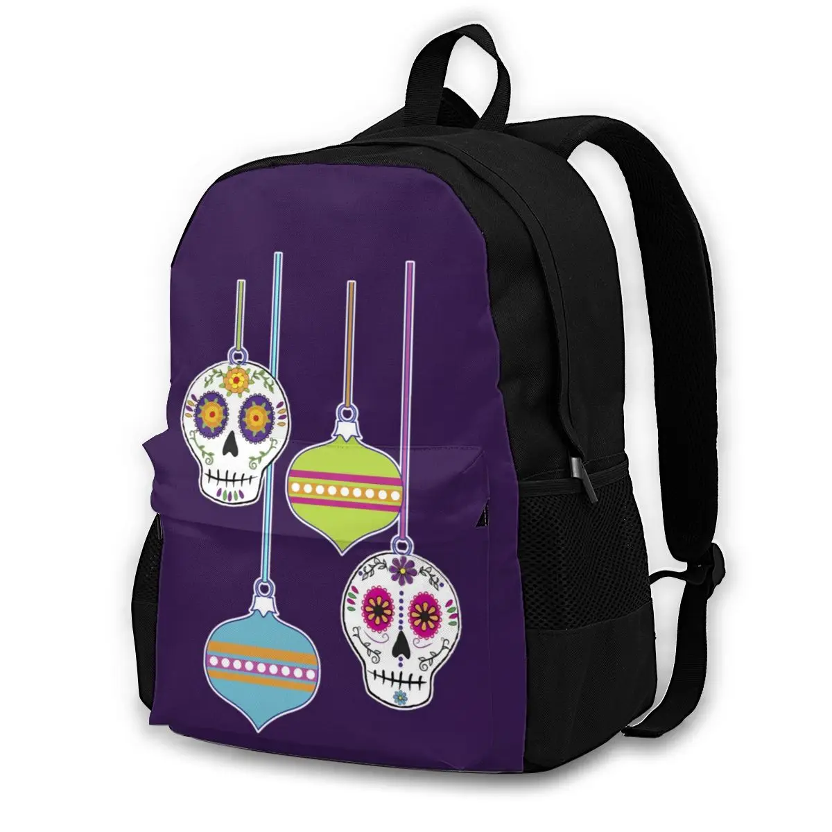 

Mexican Skull Backpacks Polyester Summer Runner Backpack Print Aesthetic Bags