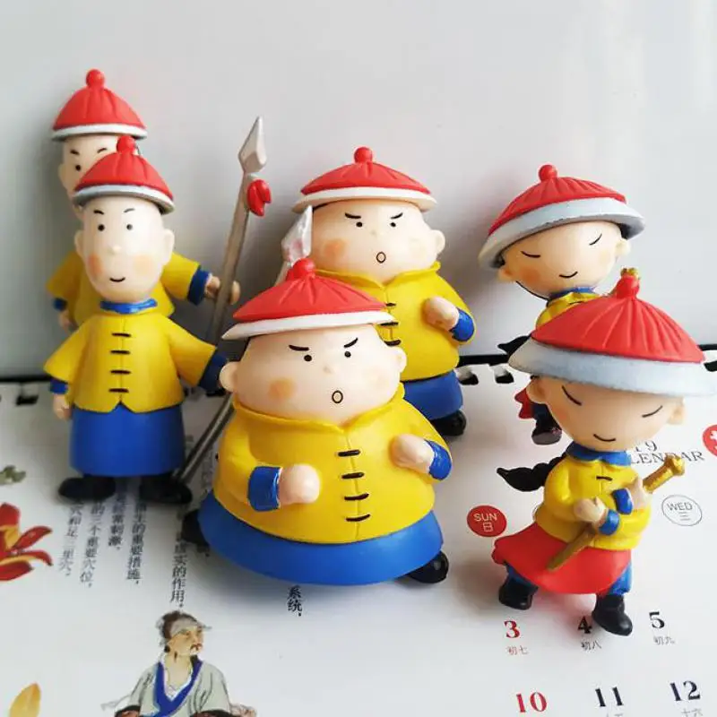 

New Palace Bodyguard PVC Soft Magnetic Refrigerator Pste Figure-Figure Foreign Trade 3D Refrigerator Paste Cartoon Chinese Style