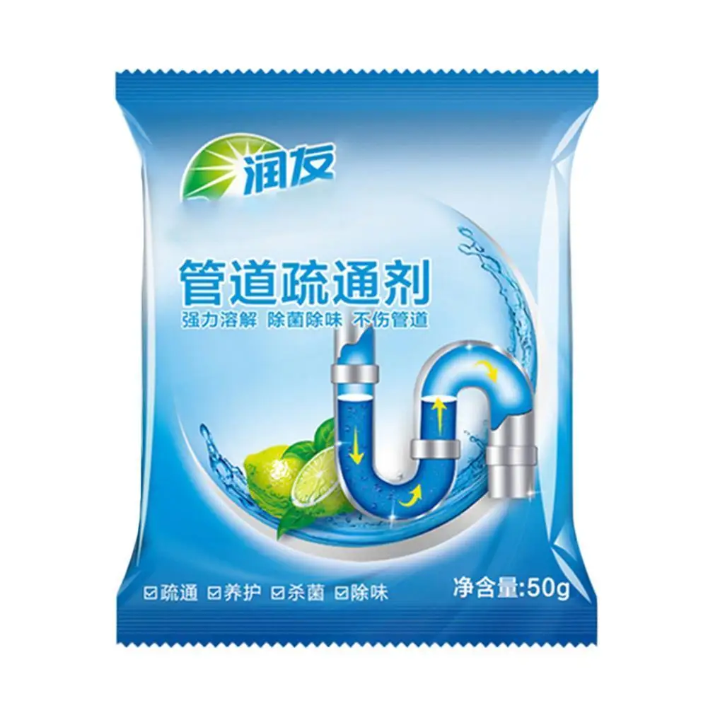 

Sewer Unclogging Agent Pipe Dredging Agent Kitchen Toilet Cleaning Sewer Bathroom Wig Floor Unclog Drain Deodorant Y3J2