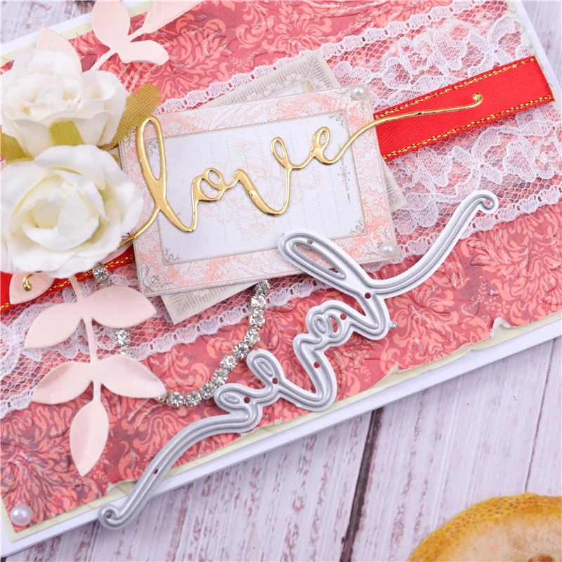 Сделай Сам счастливые поздравления слова металлические Вырубные штампы буквы