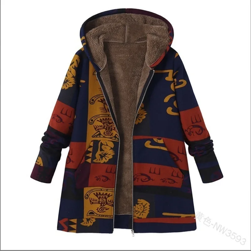 Мужская и женская зимняя куртка с капюшоном принтом |