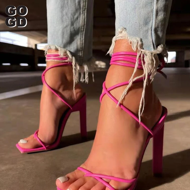 

[GOGD]Roman Sandals high Heels All-Match 2022 Summer Clear Shoes Suit Female Beige Espadrilles Platform Flip Flops Women Gladiat