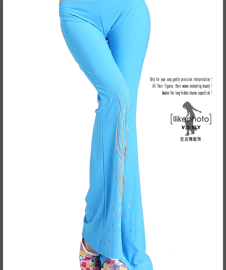 Женские костюмы для танца живота хлопковые брюки с вышивкой и кристаллами |