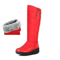 womens down snow boot thick plush winter warm high boot for 30 degree waterproof cold weather girls shoes big size 35 44