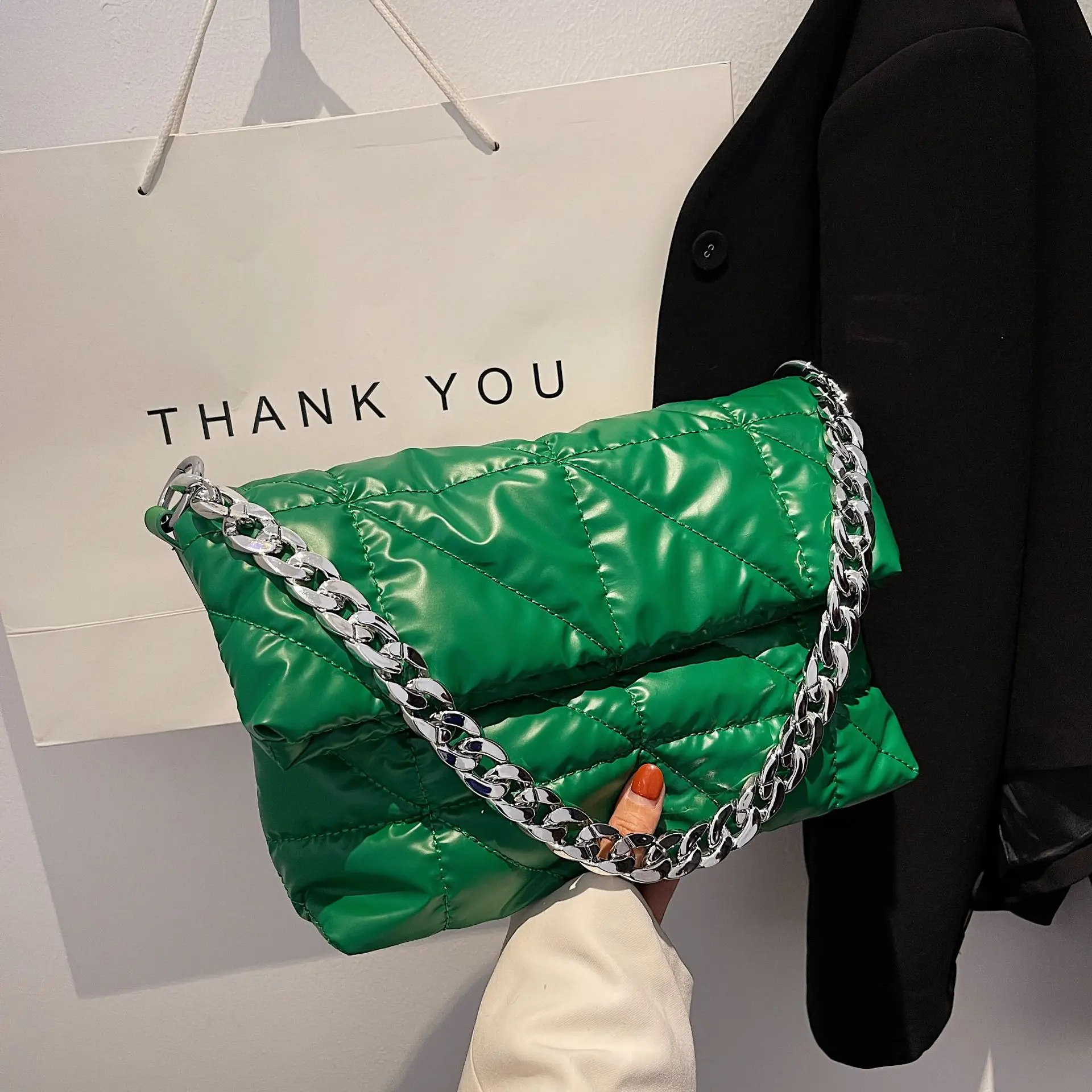 

Роскошные сумки, женские сумки, дизайнерская винтажная нейлоновая сумка на плечо, новая сумка на цепочке под плечо, Женский кошелек, маленьк...