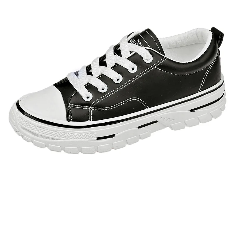 Осенняя женская обувь Повседневная дышащая белого цвета на плоской подошве