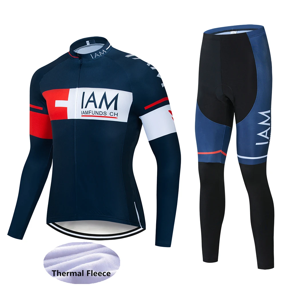 Long suit High Quality new IAM Long Sleeve Team Warm winter Cycling Jerseys new Long sleeve Suit Cycling Clothing/Ropa Ciclismo - Цвет: Long suit