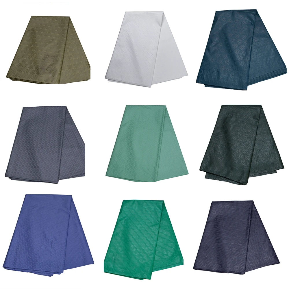 

Высококачественная Водонепроницаемая африканская ткань с вощеным жаккардом однотонная Осенняя Новинка клетчатая строчка лоскутный мужской костюм 5 ярдов