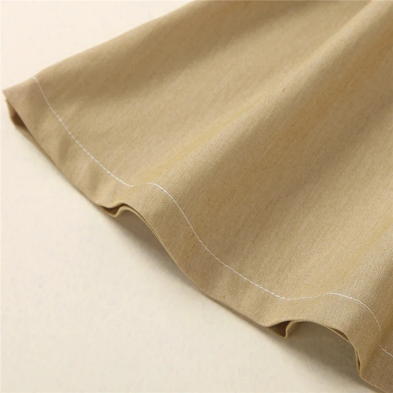 

Daily Life One-piece Dress Kid Girl Clothes Long Sleeve Stitching Color Lapel Bow Lace-up Button Shirt Fashionable Skirt