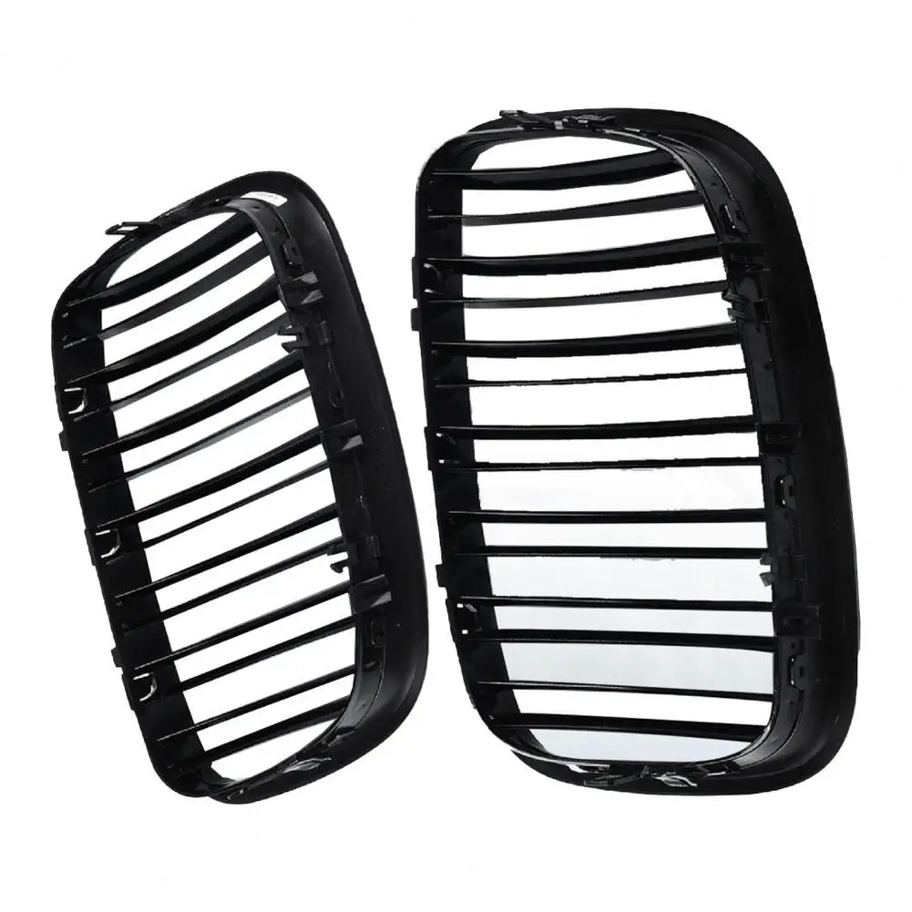 

1 Pair Grilles Hollow Perfect Fitment ABS Vehicle Front Grille 51137157687/51137157688/51137185223 for BMW X5 Series E70 07-13