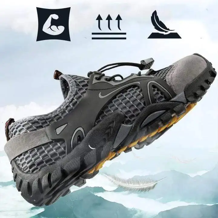 Sneakers Men Non Slip Hiking Climbing Aqua Shoes Beach Barefoot Upstream Shoes Seaside Footwear Male Outdoor Sport hiking shoes