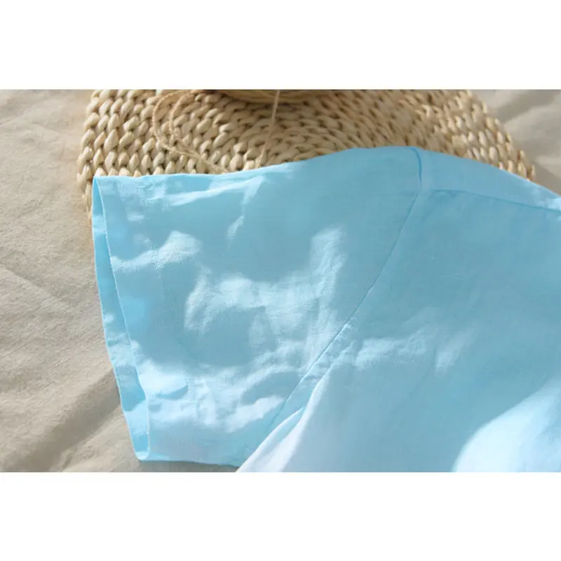 

European Code Fashion Shirt 2021 Slim Digital Gradient Printing Cotton Linen Short-sleeved Camisas Para Hombre Men's Clothing