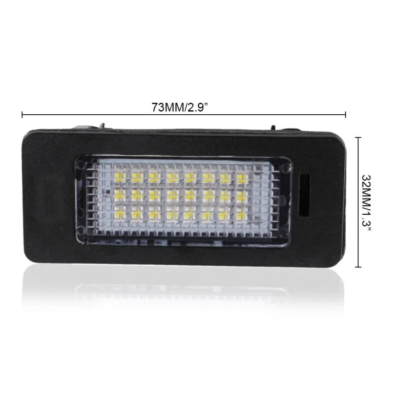 

LED License Number Plate Light Lamp Canbus 1Pair For A4 S4 B8 A5 S5 Q5 PASSAT License Plate Lights