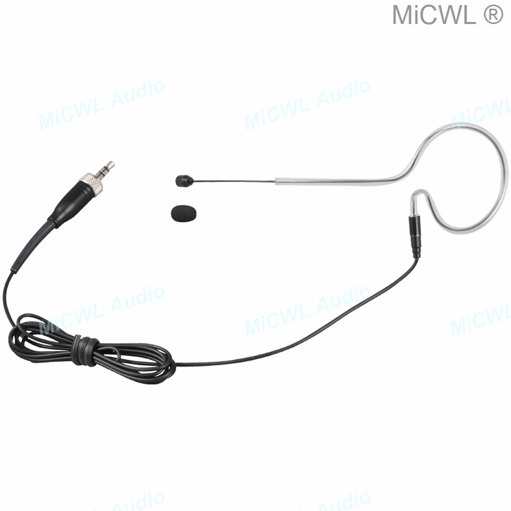 Черные наушники MiCWL SE02 гарнитура с микрофоном для Shure Audio-Technica AKG Sennheiser MiPro