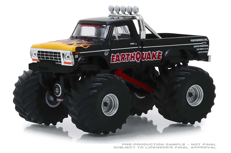 GreenLight 1:64 сейсмо 1975 Ford F 250 Monster Truck сплав игрушечный автомобиль игрушки для детей