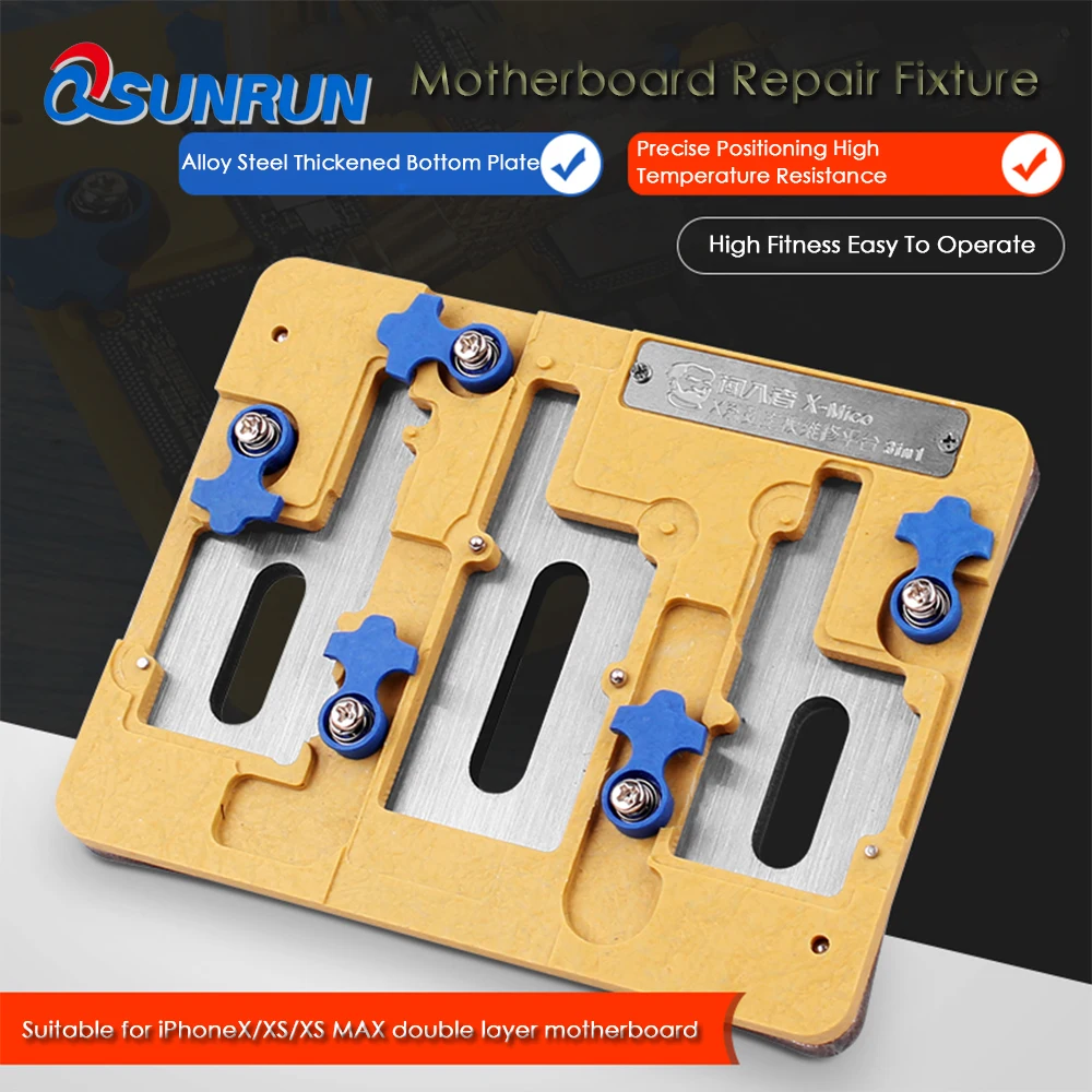 

Mechanic Motherboard Positioning Fixture For iPhone X XS XS MAX Main Board Layered De-gluing Laminating Holder MRX-Mico