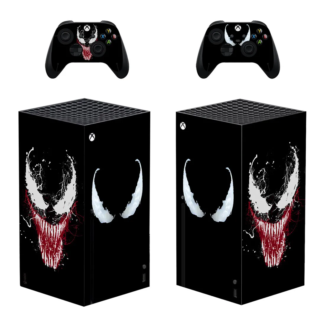 

Пленка Venom, наклейка, наклейка, чехол для консоли Xbox серии X и 2 контроллеров Xbox, Виниловая наклейка