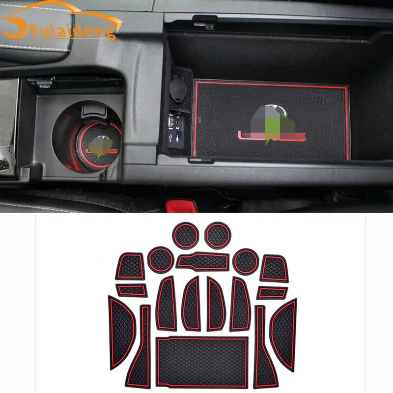 

Fits For Lexus NX200t/300h 2015-2021 Latex Gate Slot Pad Door Pad Cup Holder Non-slip Mats Moulding Car Accessories 18PCS