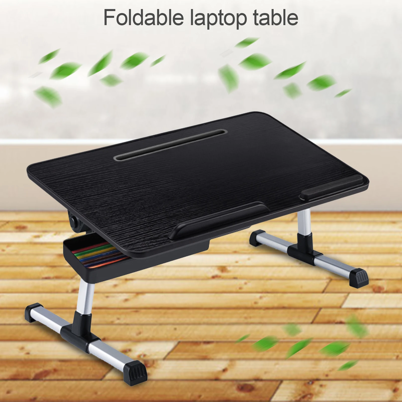 

The New Design Portable Table Computer Folding Table Portable Adjustable Laptop Desk With Storage Drawer Table Furniture