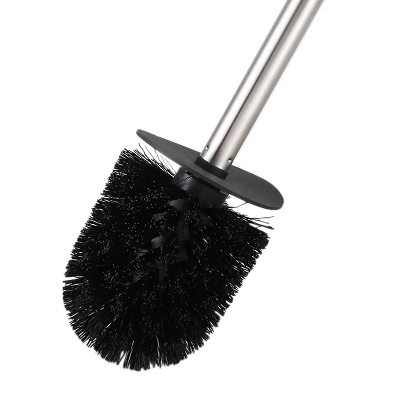 

Stainless Steel Toilet Bowl Brush Bathroom Cleaning Tool Holder With Base Toilet Brush Home Cleaner