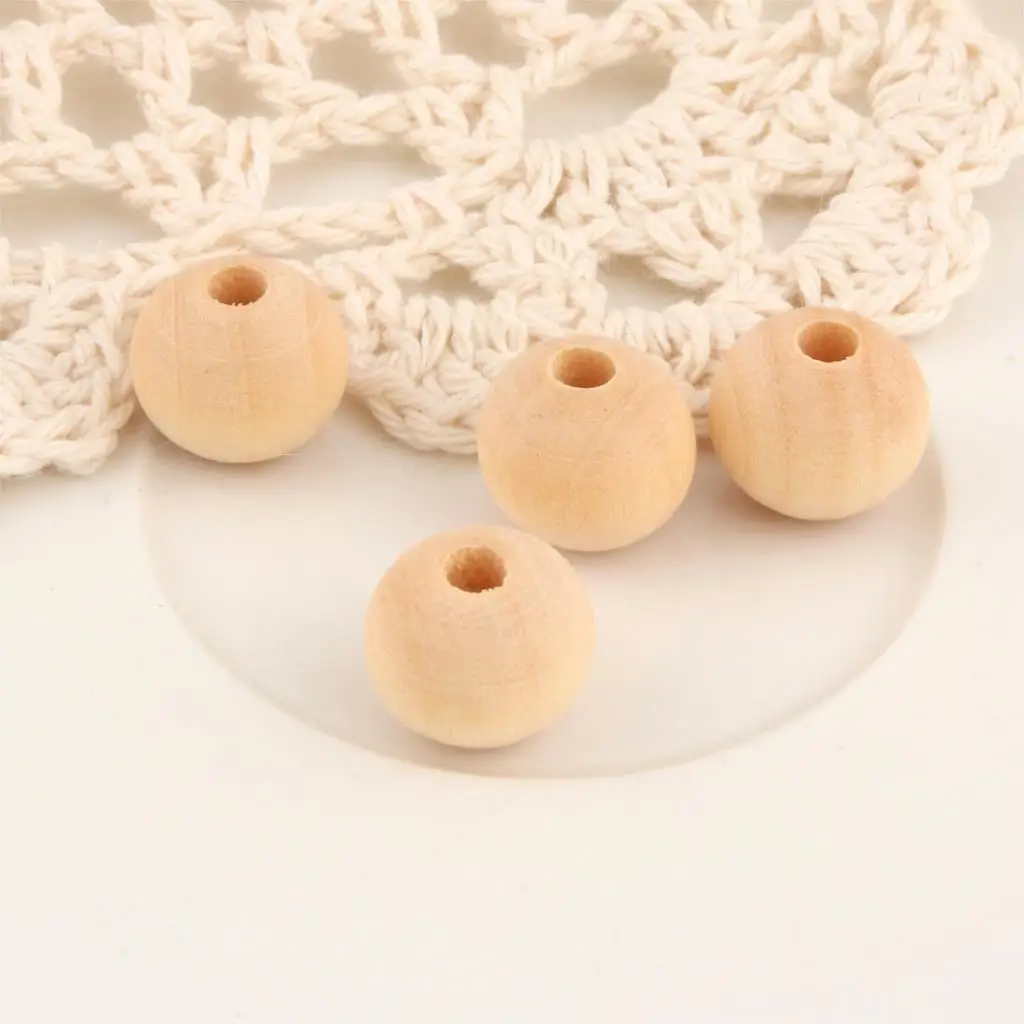 10 шт. бусины из натурального дерева без лака|wood spacer|connector diyspacer beads |