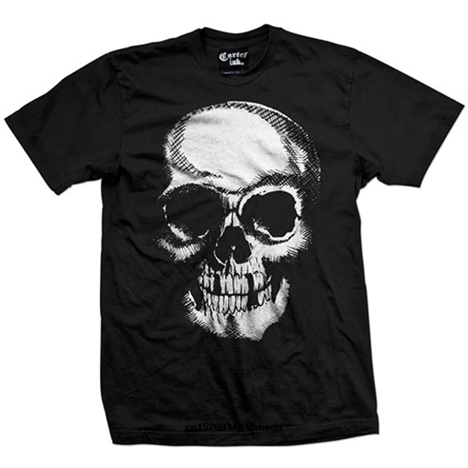 Мужская черная футболка с черепом Cartel Ink Death | одежда