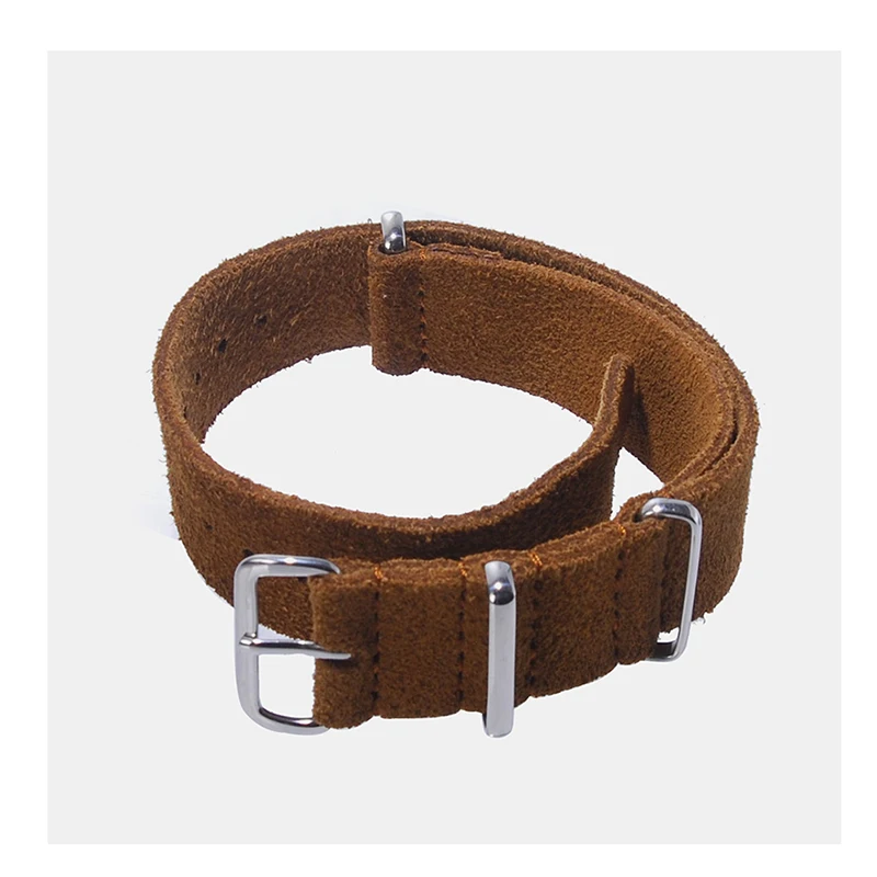 

Кожаный ремешок Zulu для часов 20 мм 22 мм, мягкий замшевый ремешок для часов, винтажный ремешок для наручных часов, аксессуары для часов