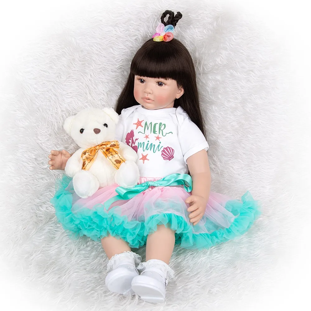 Кукла реборн силиконовая сопровождающая кукла для девочек реалистичный подарок